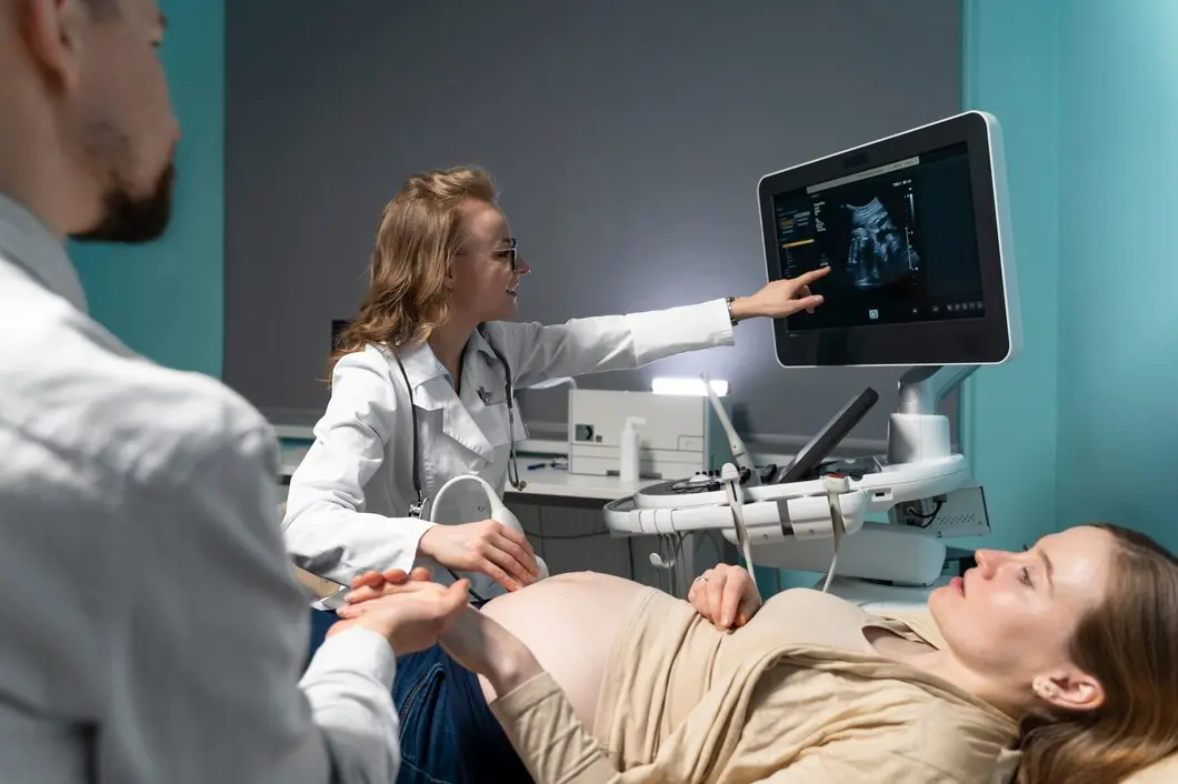 Ovarian cyst ultrasound evaluation at Dhaara Speciality Hospital Yelahanka